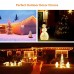 2 Packs FOXNOV Waterproof Battery Operated 50 LED Fairy String Lights, 5 Modes, 5M/16.4Ft, Warm White, Last Over 80 hrs. 